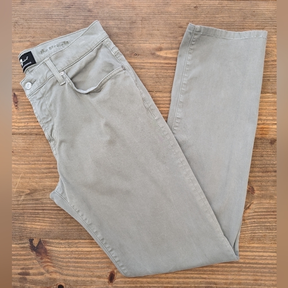7FAMK 7 For All Mankind Straight Leg Five Pocket Pants